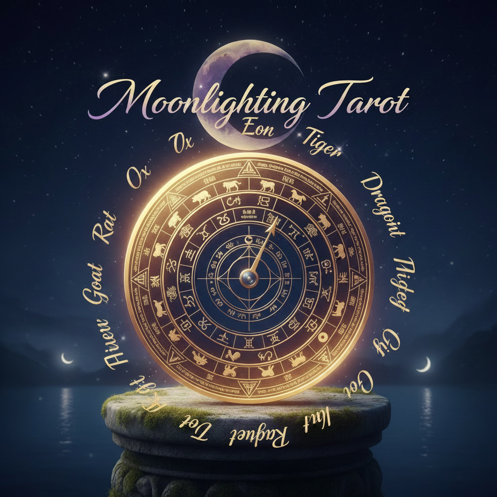 Digital Moonlit Chinese Astrology Compass Session